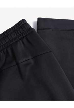 Pantalón Recto Con Cordón  Para Hombre Negro Seven Seven