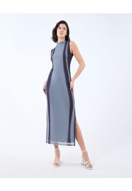 Vestido Para Mujer Manga Sisa Color Gris Oscuro Marca Seven Seven #28171307