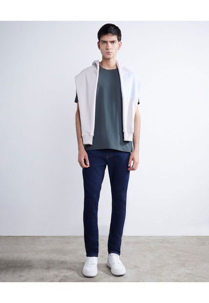 Jean Para Hombre Slim Color Azul  Marca Seven Seven #45160523