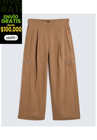 Pantalon Para Mujer  Color Camel Marca Seven Seven #28071831 Seven Seven