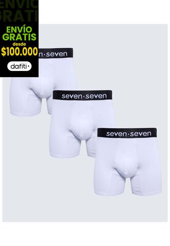 Boxer Para Hombre Fleat Seamer Medio Color Blanco Marca Seven Seven #45000358 Seven Seven