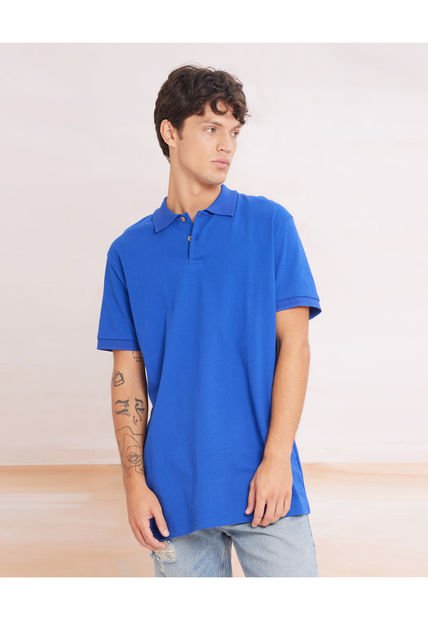 Polo Para Hombre Cuello Tejido  Color Azul Rey Marca Seven Seven #45110775