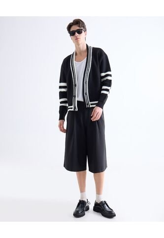 Bermuda  Para Hombre Regular Largo Color Negro Marca Seven Seven #45100752 Seven Seven