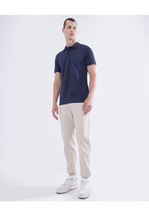 Polo Para Hombre Cuello Tejido  Color Negro Marca Seven Seven #45110833