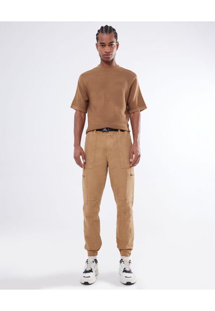 Pantalon Para Hombre Jogger Color Camel Marca Seven Seven #45071017