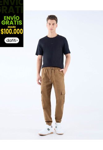 Pantalon Para Hombre Jogger Color Camel Marca Seven Seven #45070992 Seven Seven