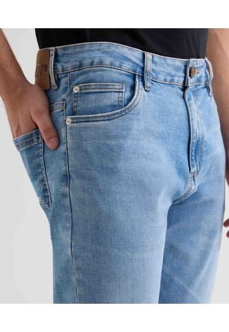 Jeans Slim Tono Claro  Para Hombre Azul Seven Seven Seven Seven
