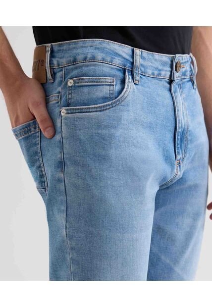 Jeans Slim Tono Claro  Para Hombre Azul Seven Seven