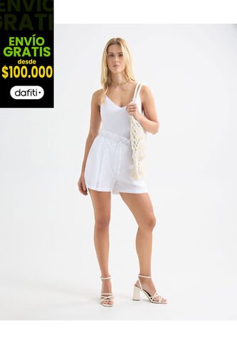 Short Para Mujer  Color Blanco Marca Seven Seven #28191040 Seven Seven