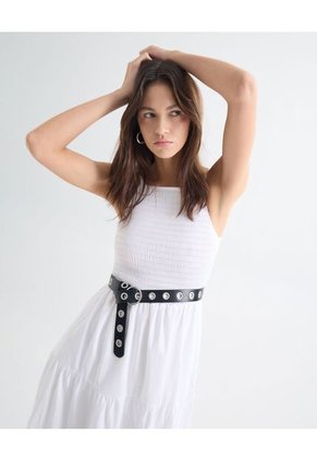 Vestido Para Mujer M/Sisa Largo Color Crudo Marca Seven Seven #28171368