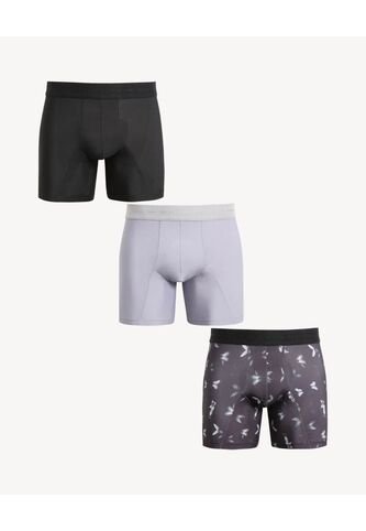 Pack X3 Boxer Medio En Microfibra X3 Para Hombre Azul Seven Seven Seven Seven
