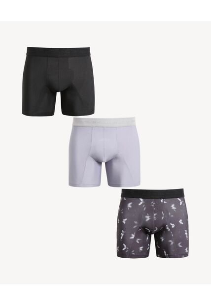Pack X3 Boxer Medio En Microfibra X3 Para Hombre Azul Seven Seven