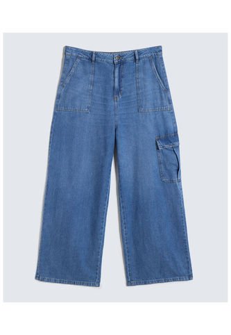 Jean Para Mujer Cargo Color Azul Medio Marca Seven Seven #28160859 Seven Seven