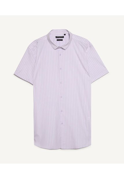 Camisa Para Hombre Manga Corta  Color Lilapastel Marca Seven Seven #45011819
