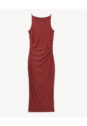 Vestido Para Mujer M/Sisa Medio Color Vino Marca Seven Seven #28171510