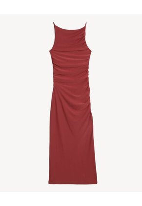 Vestido Para Mujer M/Sisa Medio Color Vino Marca Seven Seven #28171510