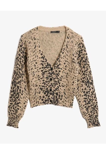 Saco  Para Mujer Cardigan Color Camel Marca Seven Seven #28330690