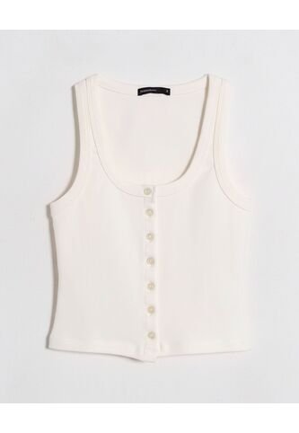 Camiseta  Para Mujer Manga Sisa Moda Color Crema Marca Seven Seven #28096623 Seven Seven