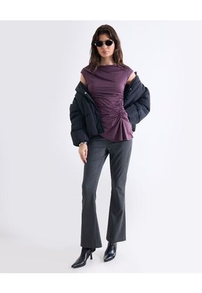 Camiseta  Para Mujer Manga Corta Cuello Redondo Color Morado Marca Seven Seven #28096592