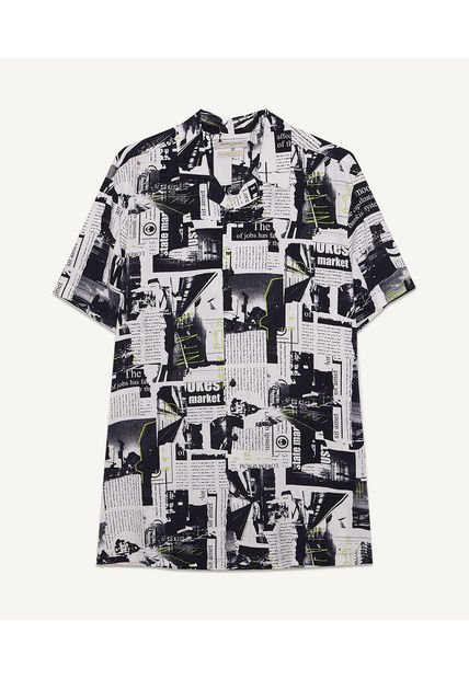 Camisa Para Hombre Manga Corta  Color Negro Marca Seven Seven #45011923