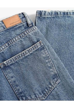 Jean Para Mujer Wide-Leg Color Azul Marca Seven Seven #28160991