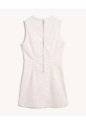 Vestido Corto En Denim  Para Mujer Crudo Seven Seven