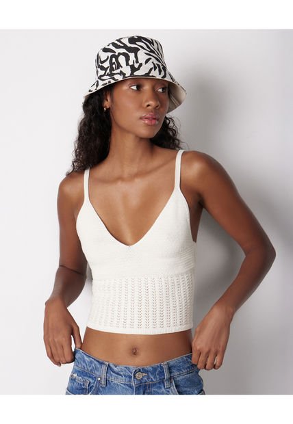Camiseta Para Mujer Manga Sisa Color Beige Marca Seven Seven #28095361