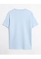 Camiseta Regular Cuello Redondo  Para Mujer Celeste Seven Seven de Seven Seven