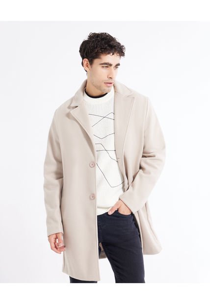 Chaqueta Para Hombre Abrigo Color Beige Marca Seven Seven #45080401