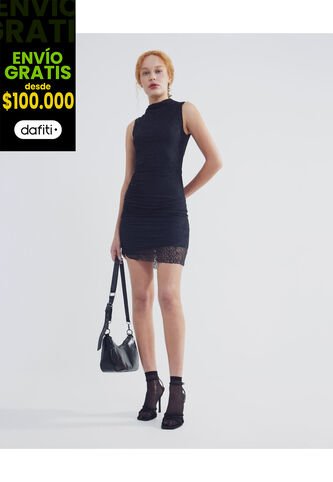 Vestido Para Mujer Manga Sisa Color Negro Marca Seven Seven #28171288 Seven Seven