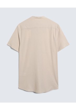 Camisa Para Hombre Seven Seven Color Beige Material 65% Poliéster 35% Algodón