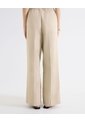 Pantalón Palazzo Cordón Integrado  Para Mujer Beige Seven Seven de Seven Seven