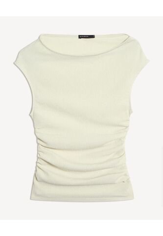 Camiseta  Para Mujer Manga Corta Cuello Redondo Color Marfil Marca Seven Seven #28096616 Seven Seven