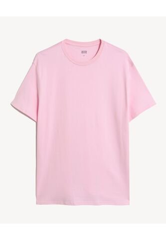 Camiseta  Para Mujer Manga Corta Cuello Redondo Color Rosa Marca Seven Seven #28096517 Seven Seven