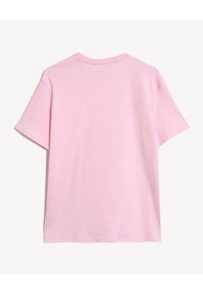 Camiseta Oversize Cuello Redondo  Para Mujer Rosa Seven Seven