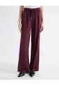 Pantalón Barrel Corte Curvo  Para Mujer Vino Seven Seven de Seven Seven