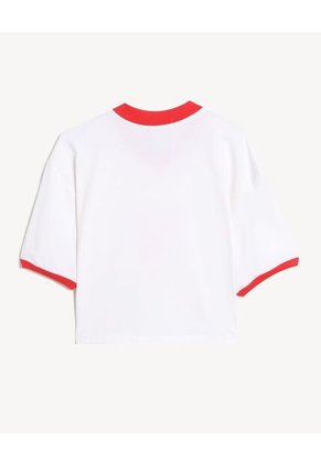 Camiseta  Para Mujer Manga Corta Cuello V Color Blanco Marca Seven Seven #28096641