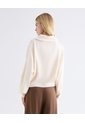 Saco Cuello Alto Half Zipper  Para Mujer Beige Seven Seven de Seven Seven
