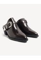 Botas Tipo Mules Western Con Hebilla  Para Mujer Café Seven Seven de Seven Seven