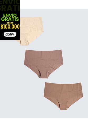 Panty Para Mujer Cachetero Color Taupe Marca Seven Seven #28800098 Seven Seven