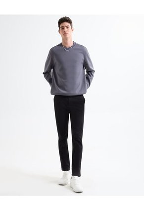 Buzo Para Hombre Cuello Redondo Color Gris Oscuro Marca Seven Seven #45060693