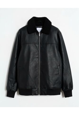 Chaqueta  Para Hombre Shearling Color Negro Marca Seven Seven #45080495 Seven Seven