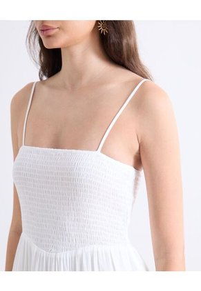 Vestido  Para Mujer M/Sisa Largo Color Blanco Marca Seven Seven #28171520