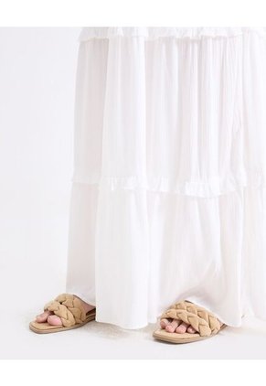 Vestido  Para Mujer M/Sisa Largo Color Blanco Marca Seven Seven #28171520