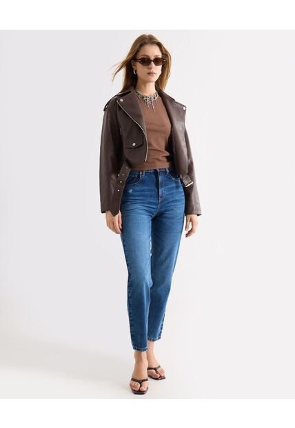 Jean  Para Mujer Mom Color Azul Marca Seven Seven #28161006