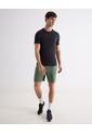 Camiseta Deportiva Texturizada  Para Hombre Negro Seven Seven de Seven Seven