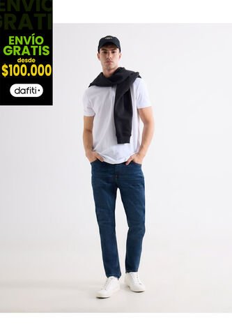 Jean Para Hombre Skinny Color Azul  Marca Seven Seven #45160511 Seven Seven