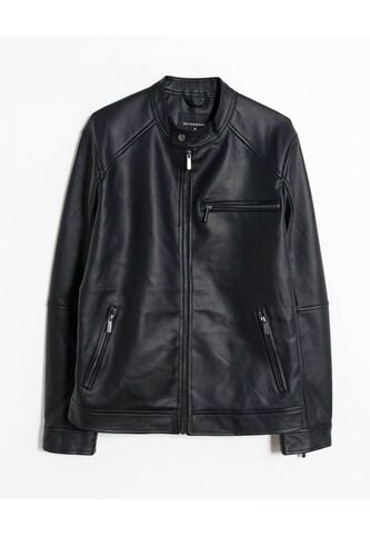 Chaqueta  Para Hombre Pu Color Negro Marca Seven Seven #45080501 Seven Seven