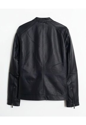 Chaqueta Biker En Pu  Para Hombre Negro Seven Seven