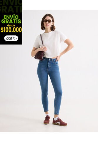 Jean Para Mujer Skinny Color Azul Medio Marca Seven Seven #28160836 Seven Seven